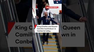 King Charles and Queen Camilla land at Canberra Airport