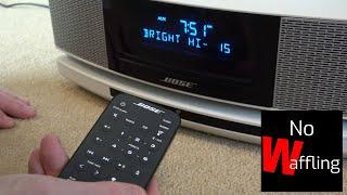 How to change BRIGHTNESS on Bose Wave Soundtouch 4 display for Night and Day