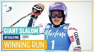 Tessa Worley | 1st place | Kronplatz | Women's Giant Slalom | FIS Alpine