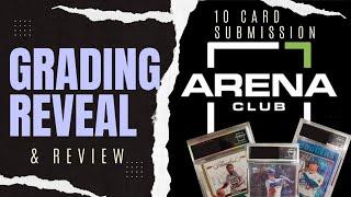 BLIND GRADING REVEAL AND REVIEW  ARENA CLUB GRADING 10 CARD SUBMISSION