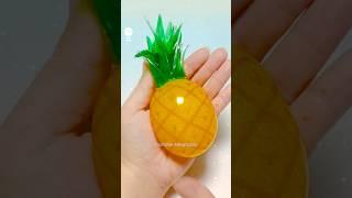 파인애플 말랑이 만들기 - Pineapple Squishy DIY with Orbeez and Nano Tape#밍투데이#테이프풍선