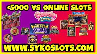 £5,000 VS Online Slots! Big Wins or Total Loss? 