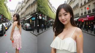 Japanese AI Girl Rina's Fashion Lookbook | Paris