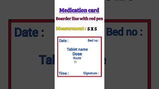 how to make a medication card ll how to make  medication card for pharmacology ll lovetolearn