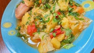 Димлама из курицы очень вкусное легкое блюдо