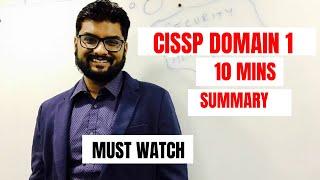 CISSP DOMAIN 1 10 Mins Review 2021