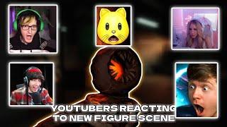 YouTubers Reactions To New Door 100 Figure Scene! - DOORS Roblox #doors #roblox