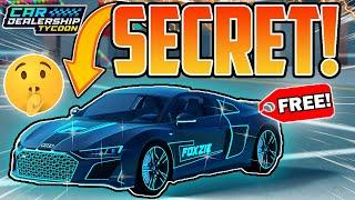 NEW SECRETS in the Car Dealership Tycoon MAP EXPANSION! (Free Code Car!)