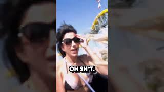 Sky Bri won't stop screaming on rollercoaster with Lena The Plug   #skybri  #rollercoaster