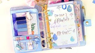 Planner Setup  ALL THE BLUES  kikki.K 'Time Is Now' Personal Planner