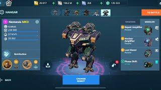 Nemesis Porthos War Robots Gameplay