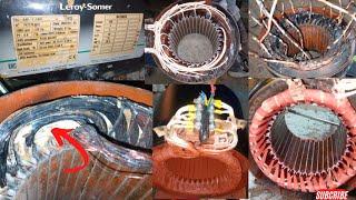 leroy somer Alternator 22kva restoration rewinding and new colour siddiq engineering