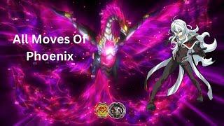 All moves of Revive/Dread Phoenix | Phi |