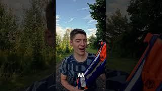 Сравнение  Nerf Пульки VS Водный    #video #shorts #nerf #challenge