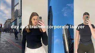 DAY AS A TRAINEE CORPORATE LAWYER- Big Law in London