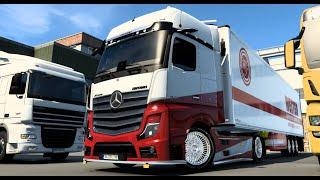 Euro Truck Simulator 2 Mercedes Benz New Actros MP5 mod / realistic sound mod / links to other mods