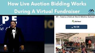 How Live Auction Bidding Works During A Virtual Fundraiser