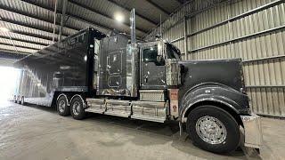 The big rigs of Brandt Sprintcar Speedweek