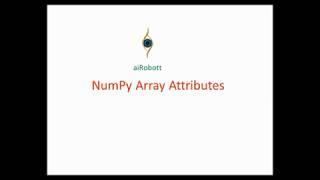 NumPy Array Attributes