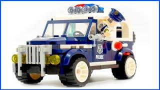 Build Lego Police Car -  Enlighten Brick 1906 Police car