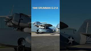 1946 GRUMMAN G-21 N703 #goose #navy #ww2 #aircraft #airport #alaska #2024 #departure #flyby #taxi