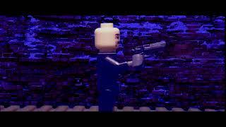 Тест лего анимации  Выстрел из пистолета Test LEGO animation  pistol Shot. (Stop motion)