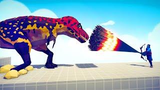 TYRANNOSAURUS REX vs EVERY GOD - Totally Accurate Battle Simulator TABS