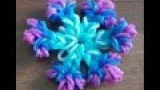 Снежинка из резинок Rainbow Loom БЕЗ СТАНКА ЛЕГКО