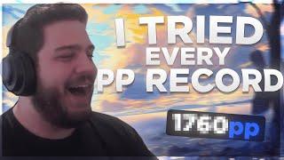 I tried EVERY PP RECORD in osu!