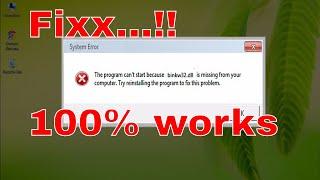 How To Fix Binkw32.dll Error Missing %100 Working - Windows 10/8/7 [2017 Tutorial]