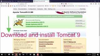 How to download and install Tomcat 9 on windows