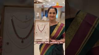 7 Sovereigns - 5 pieces Ruby jewellery set | Traditional gold jewels | Pothys Swarnamahal