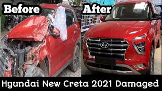 Hyundai New Creta Damage Repair Process.#Hyundainewcreta