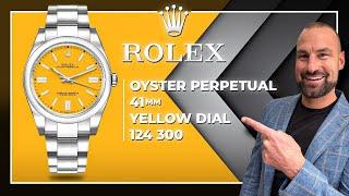 Rolex Oyster Perpetual 41 Yellow Dial 124300