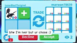 HUGE WIN! THEY OVERPAID FOR MY SHADOW DRAGON! SHOULD I ACCEPT THIS TRADE? ADOPT ME TRADING#viral