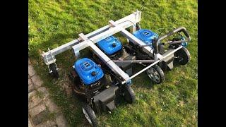 MonsterMower  -Triple lawn mower test.