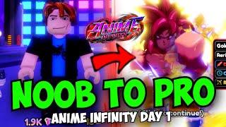 [3 CODES] Going From Noob to Pro in Anime Infinity!