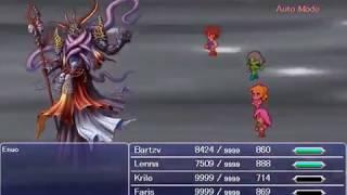 Final Fantasy V PC - Enuo in 2 minutes (no healing, no rapid fire)