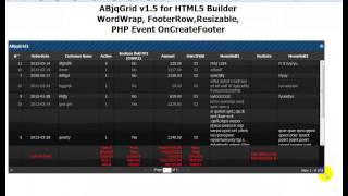 ABjqGrid for HTML5 Builder v1.5 (DBGrid for HTML5 Builder) www.h5b.ru