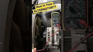 TEST YOUR ALTERNATOR TO MAKE SURE IT’S GOOD. #shorts #youtubeshorts