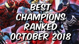 Best Champions Ranked October 2018 - Seatin's Tier List - Marvel Contest Of Champions