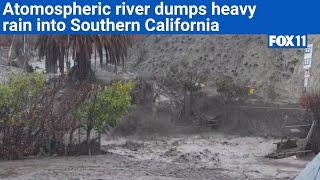 LA Storms: Mudslide in Malibu, flash flooding across Southern California