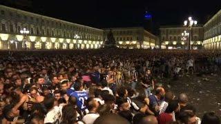 Football: 30 injured in Juve fan panic after bomb scare