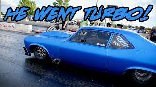 DA HUFFA NOVA SWITCHED FROM PROCHARGER TO TURBO AND IT'S ROLLING!!