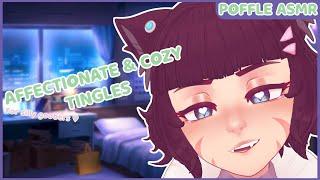 [ASMR] Affectionate & Cozy Catgirl Tingles To Sleep To