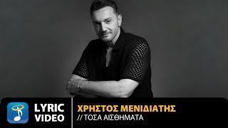 Χρήστος Μενιδιάτης – Τόσα Αισθήματα | Official Lyric Video (HQ)