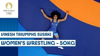  Vinesh enters women's wrestling freestyle 50kg quarter-finals | Paris 2024 highlights