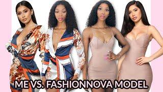 ME VS FASHION NOVA MODEL || HUGE DRESS TRY-ON HAUL || Oluchi M.