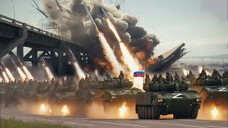 Russian Rocket Forces Successfully Destroy US HIMARS Missile Launcher on Bridge