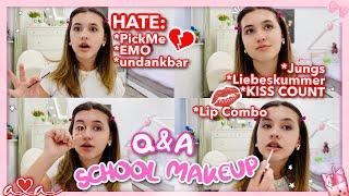 Q&A mit SCHUL MAKEUP ROUTINE *natural* | HATE im Netz ​ KISSCOUNT ​ BOYFRIEND Fav ​ LIP COMBI ​